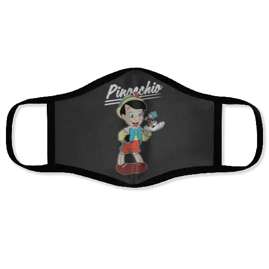 disneys Pinocchio And Jiminy Cricket Raglan Face Masks