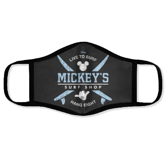 Discover Disney - Mickey's Surf Shop Face Masks