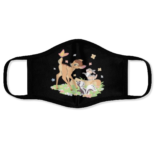 Disney Bambi Thumper & Flower Pastel Spring East Face Masks