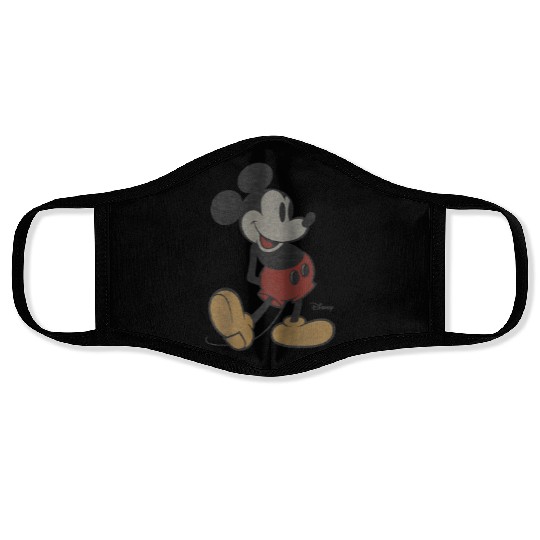 Disney Classic Mickey Mouse Pose Raglan Baseball Face Masks