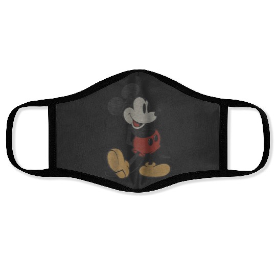 Disney Classic Mickey Mouse Pose Raglan Baseball Face Masks
