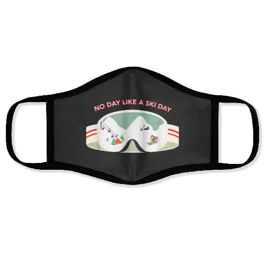 disneys Mickey Mouse Winter Skiing No Day Like A Ski Day Face Masks