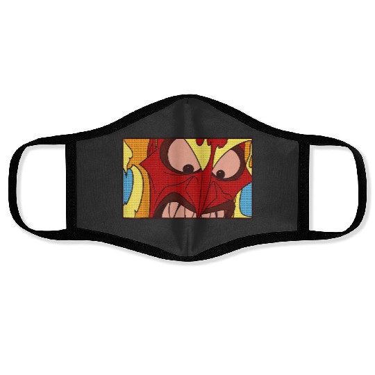 disneys Hercules Hades Pop Art Poster Graphic Face Masks