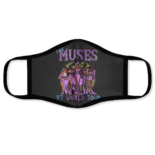 Disney Hercules The Muses 97 World Tour , Retro Disney Hercules Diva The Muses Song Concert Music, Disney Girl Trip, Disneyland Face Masks