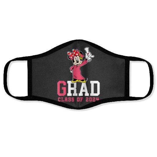 Disney Minnie Mouse 2024 Graduation Class Of 24 Rad Grad Gifts Trends Face Masks