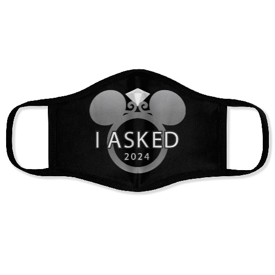 disneys I Asked 2024 Engagement Ring Proposal Mickey Face Masks