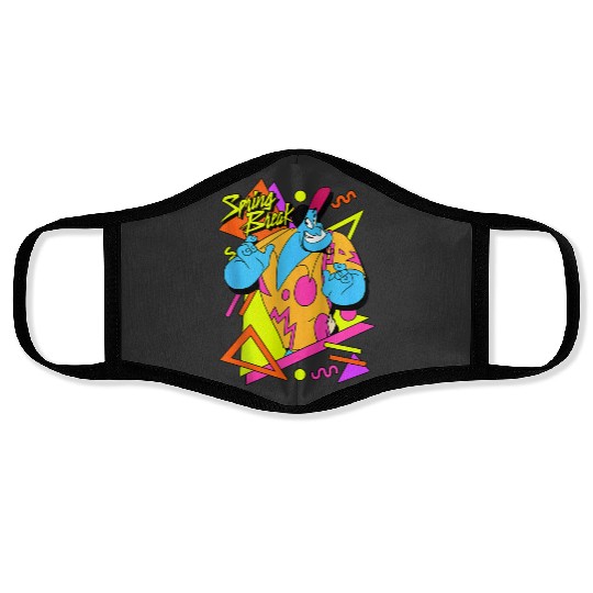 disneys Aladdin Genie Spring Break 90's Style Portrait Face Masks