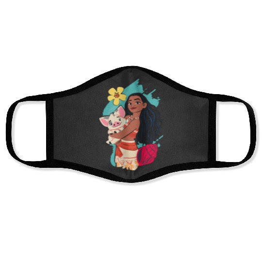 Disney Princess Moana and Pua Face Masks
