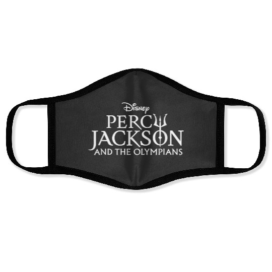 disneys Percy Jackson And The Olympians Series Title Logo Face Masks
