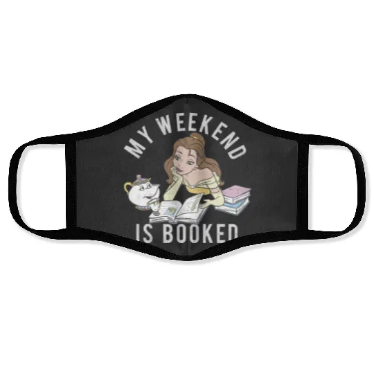 Disney Beauty And The Beast Belle My Weekend Is Booked Face Masks