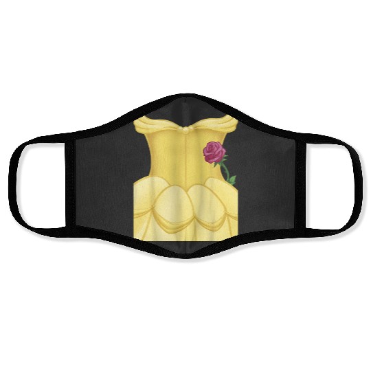 Disney Beauty And Beast Belle Halloween Dress Co Face Masks