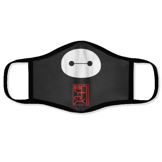 Disney Big Hero 6 Baymax Face Kanji Poster Face Masks