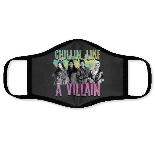 Disney Descendants Chillin Like A Villain Face Masks