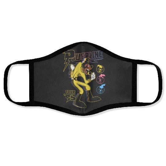 Disney A Goofy Movie Powerline Tour 95 Retro Neon Poster Face Masks