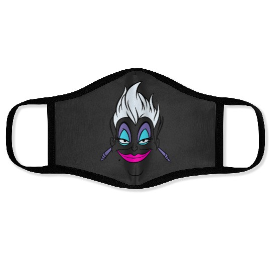 disneys Villains Ursula Big Villain Energy Retro Portrait Face Masks