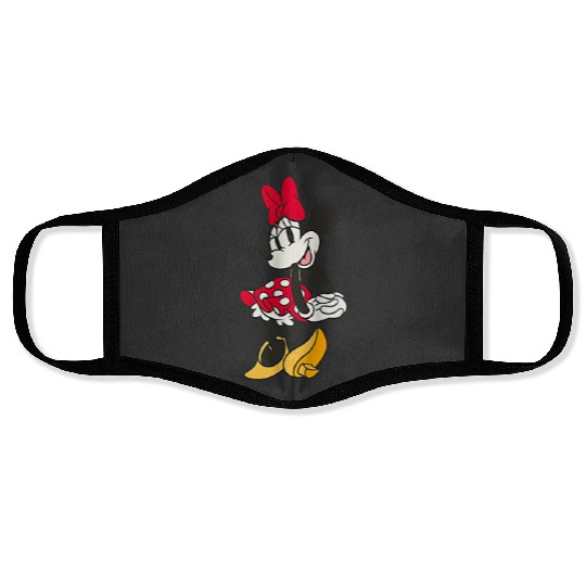 Disney Minnie Mouse Vintage Sassy Pose Small Pocket Logo gifts trends Face Masks