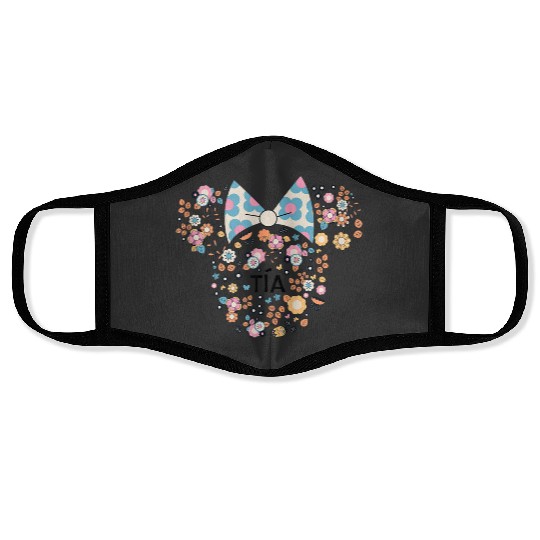 Disneys Minnie Mouse Ta Aunt Icon Flowers Da De La Madre Face Masks