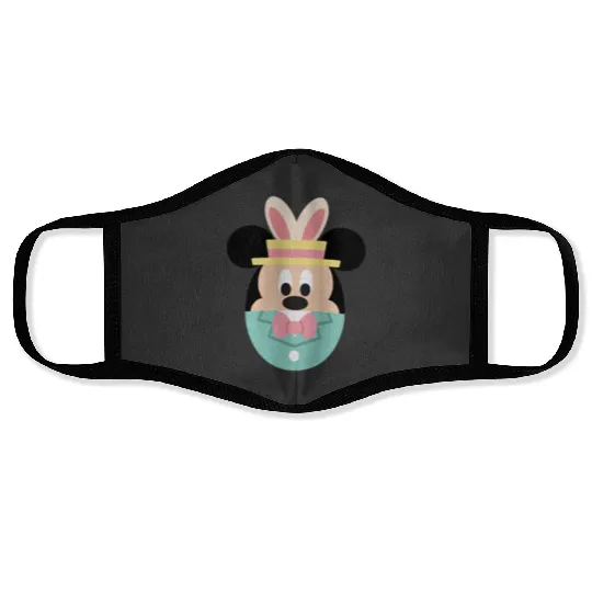 Disney Mickey Mouse Bunny Ears Easter Egg Face Masks