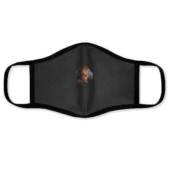 Disney The Lion King Simba Nala Proud Pose Circle Face Masks