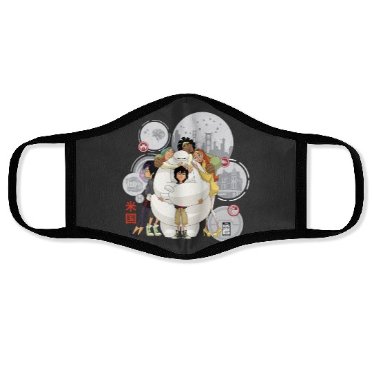 Disney Big Hero 6 TV Series Baymax Hugs Graphic Face Masks