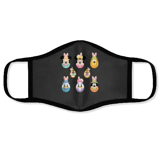 Disney Mickey and Friends Cute Easter Bunny Ears Face Masks
