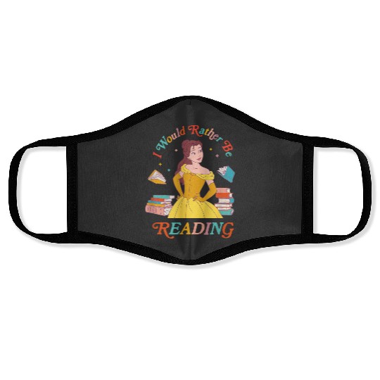 Disney Beauty and the Beast Belle I Would Rather Be Reading Face Masks