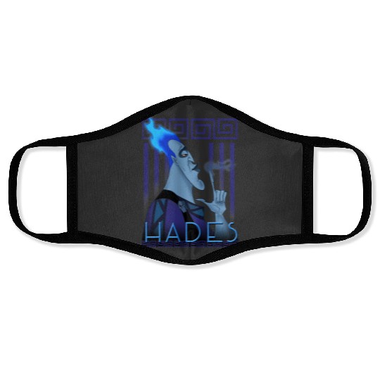 Disney Hercules Hades Geometric Portrait Graphic Face Masks