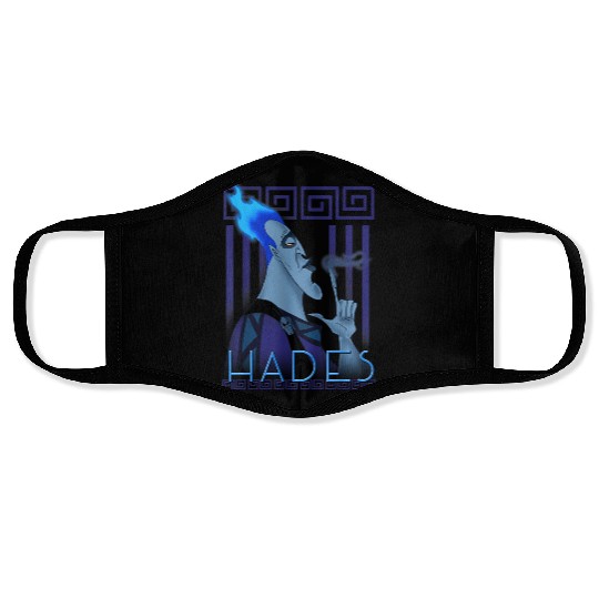 Disney Hercules Hades Geometric Portrait Graphic Face Masks