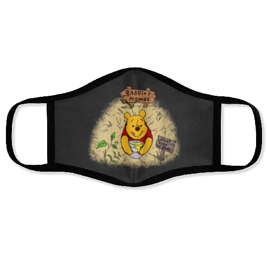 Disneyss Winnie The Pooh Rabbits House Dont Feed The Bear Face Masks