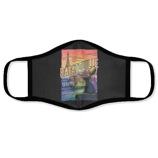 Disney  Ratatouille Remi Mouse Little Chef Retro , Disneyland Vacation Unisex  Family Birthday Gift Adult Kid Toddler Tee Face Masks