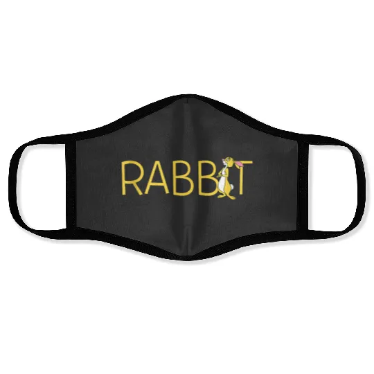 Disneyss Winnie The Pooh Rabbit Classic Lettering Face Masks