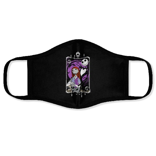 Disney Nightmare Before Christmas Jack and Sally Face Masks