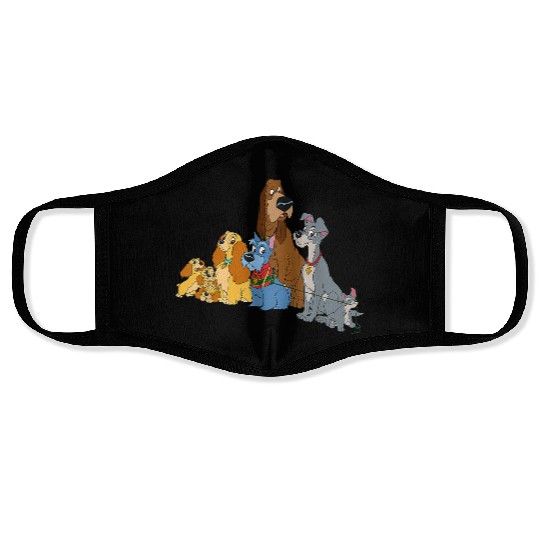 Lady And The Tramp Dogs Face Mask