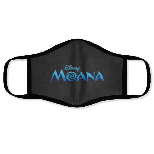 Disneyss Moana  Movie Logo Ocean Blue Graphic Face Masks