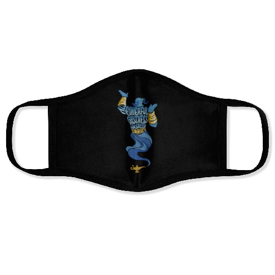 Disney Aladdin Live Action Powerful Genie Face Masks