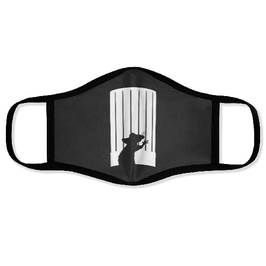 Disney and Pixars Ratatouille Chef Hat Remy Silhouette Face Masks