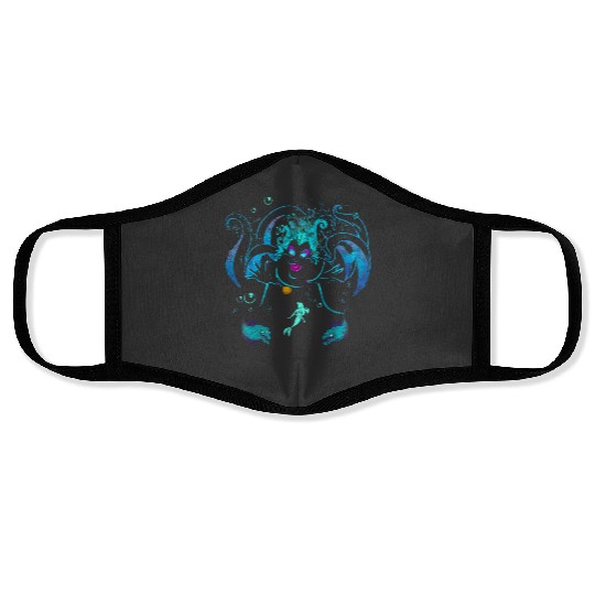 Disney The Little Mermaid Ursula Flotsam And Jetsam Face Masks