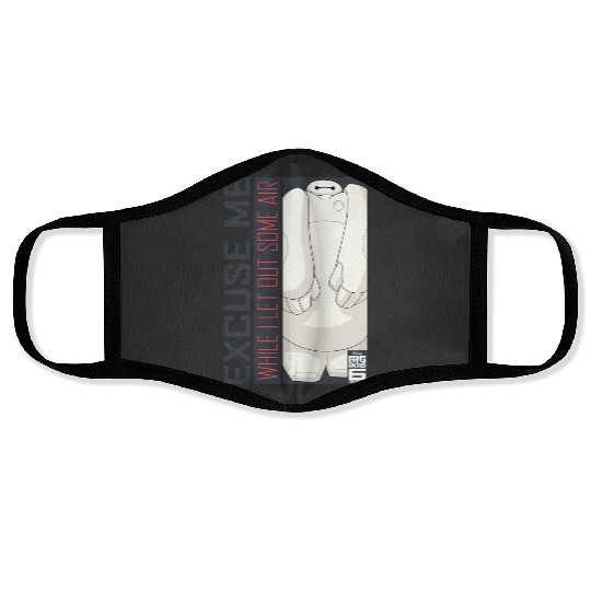 Disney Big Hero 6 TV Series Baymax Excuse Me Graphic Face Masks