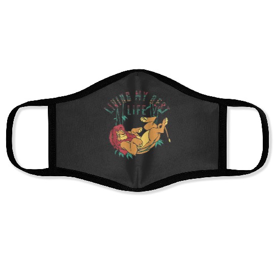 Disney The Lion King Living My Best Life Simba Text Fill Face Masks