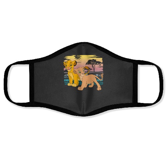 Disney The Lion King Young Simba Nala 90s Face Masks