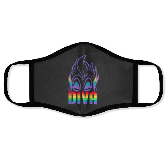 Disney Villains Ursula Diva Pride Face Masks