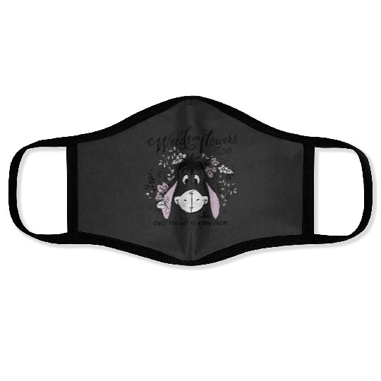 Disney Winnie The Pooh Eeyore Weeds Are Flowers TooShort Sleeve Face Masks