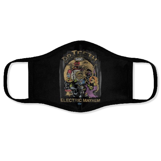 Disneyss The Muppets Show Dr Teeth Electric Mayhem Distressed Face Masks