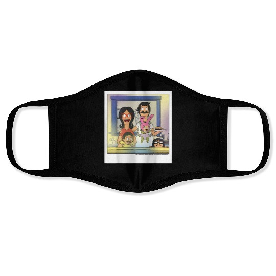Bobs Burgers Belcher Family Portrait Face Masks