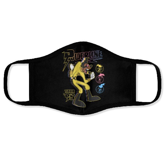 Disney A Goofy Movie Powerline Tour '95 Retro Neon Poster Face Masks