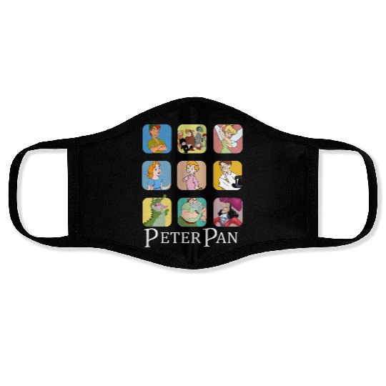 Disney Peter Pan Characters Face Masks, Peter Pan Face Masks