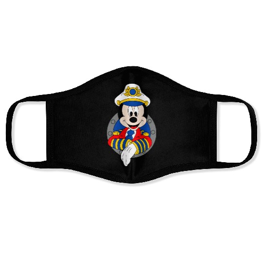 Mickey Mouse  Cruise Captain Face Masks, Disney Cruise Trip Face Masks