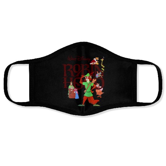 Retro Disney Robin Hood 1973  Face Masks, Robin Hood Face Masks