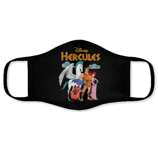 Disney Hercules Classic Hero Group Shot  Poster Face Masks