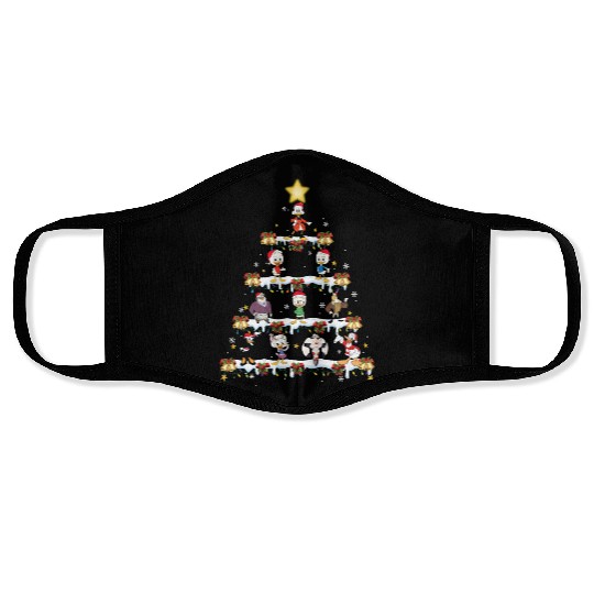 Disney DuckTales Christmas Tree and Lights Face Masks
